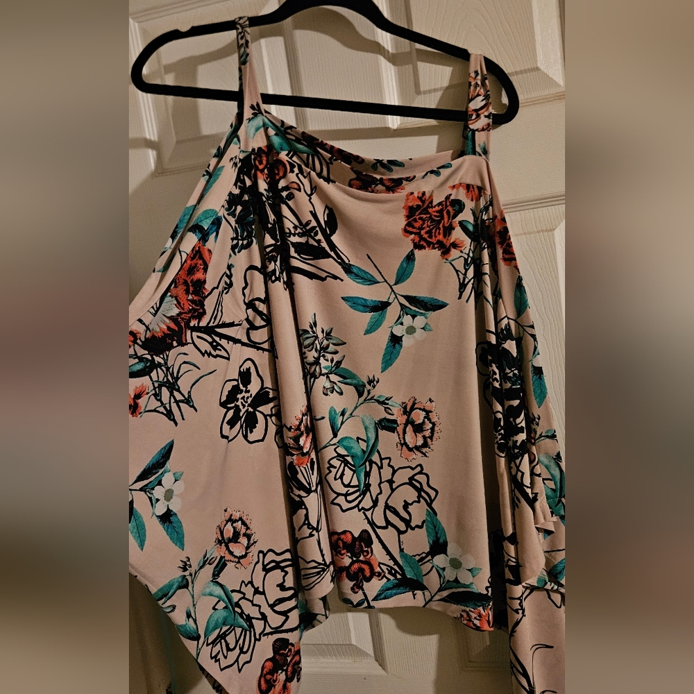 Women's Blouse with straps and bat sleeves  /XL
